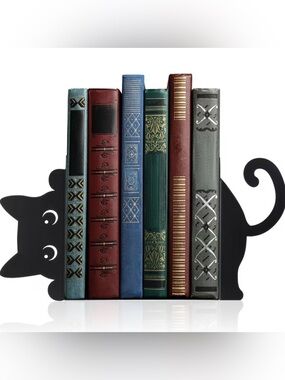 Metal Cat bookends!